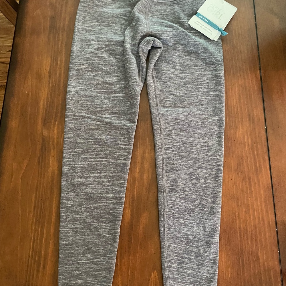 Athleta Gray Leggings Soft Knit Full-Length